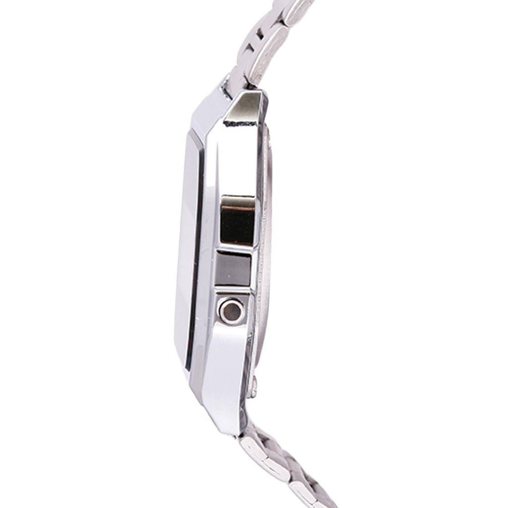 Casio A158WA-1DF Digital Stainless Steel Strap Watch