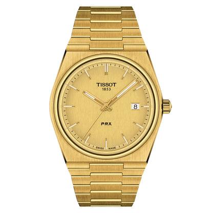 In stock  PRX Quartz fashion  Steel Men's Watch T137.410.11.041.00